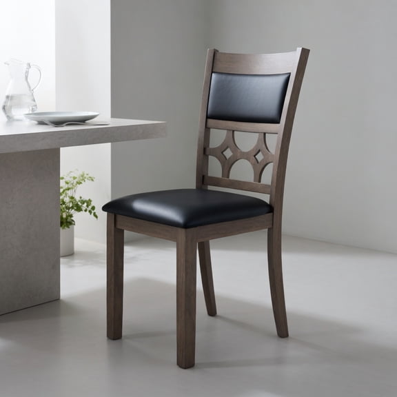 Resenkos Dining Room Chairs, Kitchen Chairs,Upholstered Dining Chair Set of 2 with Padded Backrest and Seat-Gray