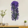 thumbnail image 7 of Hiroekza Violet & Vine Artificial Hanging Flowers Garland Faux Flower for Home Garden Outdoor, Wedding Decorations, UV Resistant Plastic Faux Hanging Flowers Purple, 7 of 7