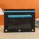 thumbnail image 1 of Estuche de tela con tres agujeros | Estuche de doble capa con cremallera de gran capacidad | Organizador transparente con compartimentos para bolígrafos, lápices, borradores y reglas | Uso en la, 1 of 6