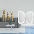 thumbnail image 2 of Escultura de figura,Estatua sentada Figura Escultura Adorno,Cojín con lazo bonito,Almohada con forma de lazo,bonito cojín decorativo con lazo,Funda de almohada con lazo suave y cómodo adorno, 2 of 8