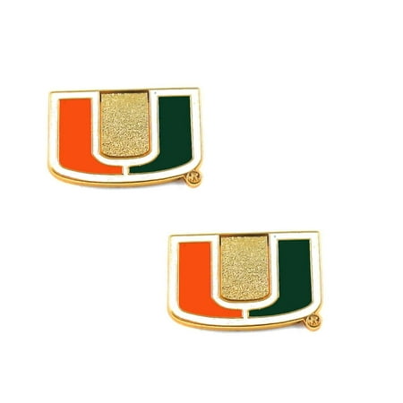 - NCAA Miami Hurricanes Sports Team Logo Post Stud Earring Set