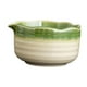 thumbnail image 2 of Tazón japonés de cerámica para matcha, fácil de limpiar, ideal para preparar té matcha. Utensilio único para el hogar. Verde Blanco, 2 of 9