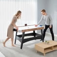 thumbnail image 2 of Soozier 61" Air Hockey Table with LED Scoreboard, Pushers, Pucks, 2 of 10