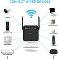 thumbnail image 5 of 2024 Newest WiFi Extender/Repeater，Covers Up to 9860 Sq.ft and 40 Devices, Internet Booster - with Ethernet Port, Quick Setup, Home Wireless Signal Booster(Black), 5 of 6