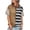 Brown, variant on Womens Summer Striped Shirts Casual Color Block Short Sleeve Tops Loose Fit Crew Neck Tees Womens Essentials Fashion Clothing