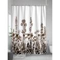 thumbnail image 5 of Fsddascl Brown Flowers Shower Curtain Set - Extra Long 72" x 96" Washable Bathtub Curtain with 12 Hooks, Vintage Country Spring Wild Floral Herbs Waterproof Fabric Stall Shower Curtains for Bathroom, 5 of 6
