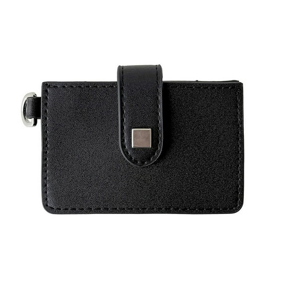 URTERYSER Womens Wallet Compact PU Leather Short Wallets Card Purses Multifunctional Card Holder for Business and Travel Black