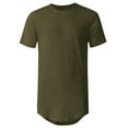 thumbnail image 2 of Ma Croix Men's Casual Longtail T-Shirts Hip Hop Urban, 2 of 6