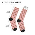 thumbnail image 3 of Vsdgher Heart Capybara Unisex Crew Socks Lightweight Breathable Ventilation Ankle Socks, Mid-calf socks for Daily, 3 of 7