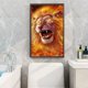 thumbnail image 4 of Wdftyju 5D DIY Diamond Painting Kits Full Round Drill Flame Lion Mosaico Imagen Arte de la pared Wdftyju 7zh3es2gs5xa1ru2, 4 of 9