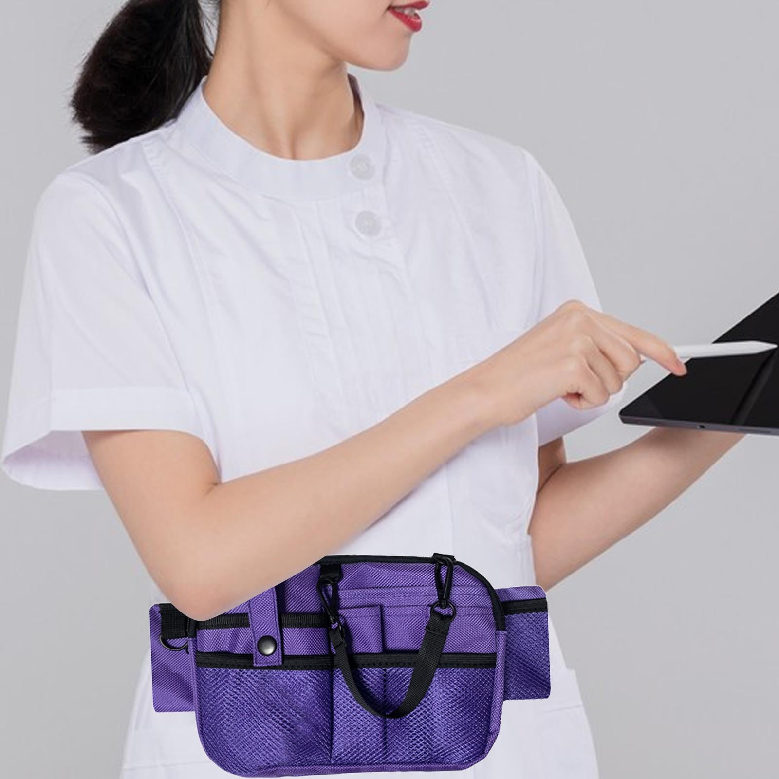 FITYLE Nurse Fanny Pack, Nurse Organizer Belt, Portable Hip Bag Adjustable Strap Case Nurse Bag Organizer Waist Bag Pouch Men Women,
