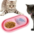 thumbnail image 6 of Cat Bowls for Food and Water Easy to Clean Ants Away Outside Pet Double Bowl Small Pink, 6 of 8