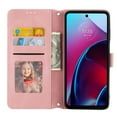 thumbnail image 6 of Feishell Moto G Stylus 5G Case with Credit Cards Holder, Wallet Magnetic Crossbody Shoulder Strap Flip Stand Purse Premium PU Leather Cover for Moto G Stylus 5G 2022, Pink, 6 of 9