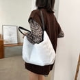 thumbnail image 3 of Bolso de hombro con asa superior de color de moda para mujer Totes de gran capacidad (blanco) Tmvgtek Para estrenar, 3 of 9