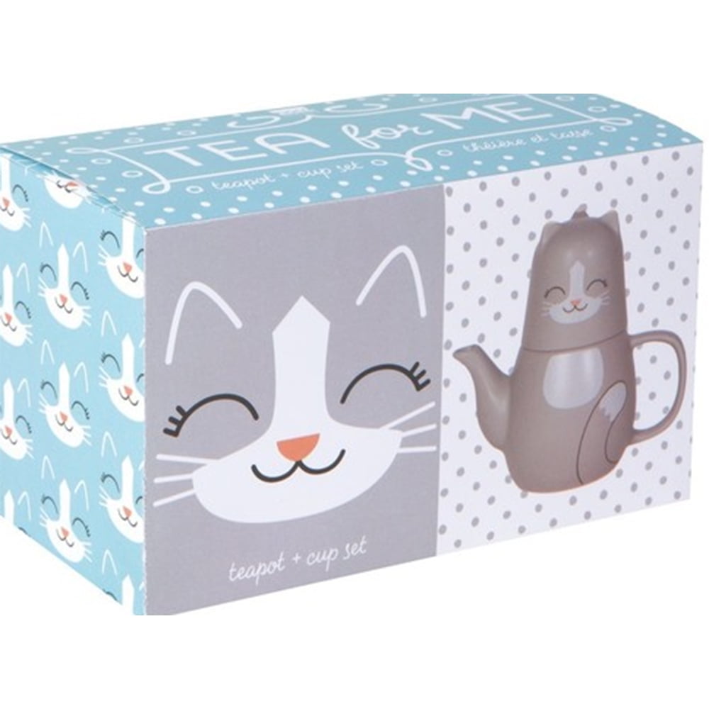 Now Designs Pekoe Cat Tea for Me Teapot and Teacup Set