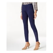 MICHAEL KORS $110 Womens New 1207 Navy Eyelet Casual Pants 6 B+B