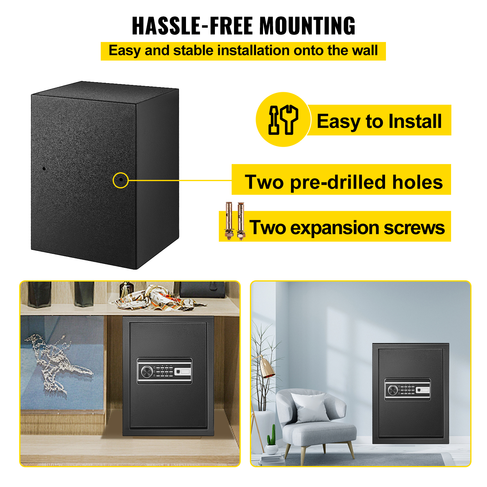 Kffkff 60L Security Safe with Fingerprint Lock photo 6