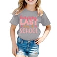 thumbnail image 3 of Hiijoy Girls Graduation T-Shirt Last Day of School Letter Print Short Sleeve T Shirt Tee, 3 of 3