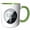 Green/White, variant on 3drose, Pennsylvaniia Collectible Quarter, 11oz Mug