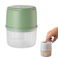 thumbnail image 1 of Electric Garlic Chopper ML Mini Food Processor, Portable USB Rechargeable Cordless Garlic Mincer with Stainless Steel Blades, OneTouch Small Veggie Chopper for Onion Ginger Nut Meat, 1 of 7