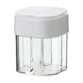 thumbnail image 2 of 4 in 1 Salt and Pepper Shaker,2.5x2.5x3.3Inch Transparent Spice Dispenser,Container for Storage Grill Spice Jar with Lid,Easys to Use,Suitable for Home Restaurant Camping, 2 of 6