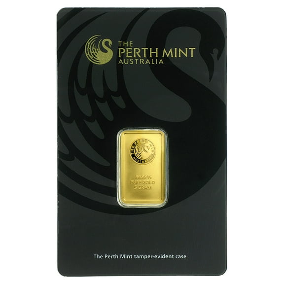 5 gram Gold The Perth Mint Bar - w/ Assay Card - Walmart