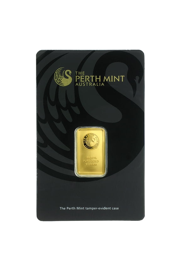 5 gram Gold The Perth Mint Bar - w/ Assay Card - Walmart
