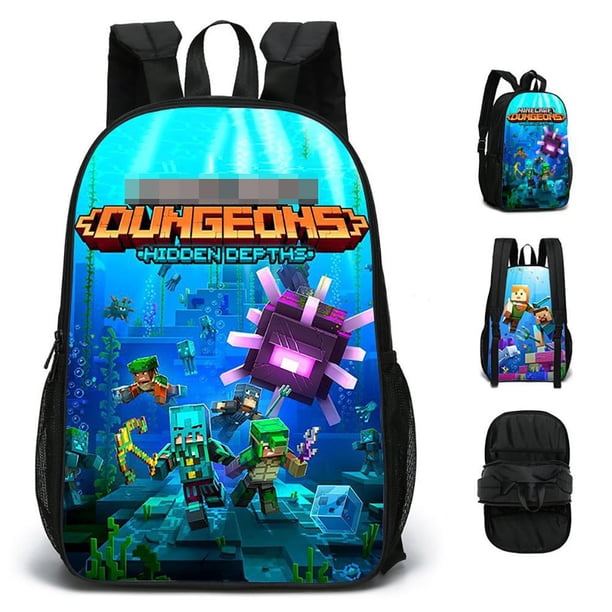 Mochila De Juego De Dibujos Animados, Bolso De Hombro De Viaje, Mochila Escolar De Doble Cara, Mochila Ajustable Para Estudiantes De Secundaria Sweethay AP008084-04