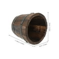 thumbnail image 4 of SHISUYAN Rustic Indoor Flower Pot Coffee Color For Family Home 2Pcs 11.8X4In, 4 of 8
