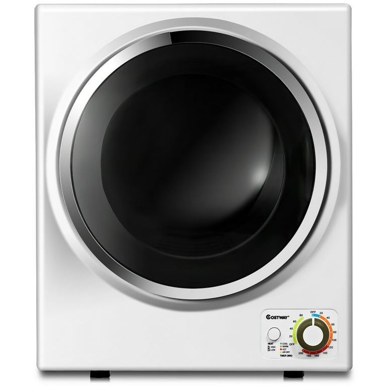 Costway Electric Tumble Compact Cloth Dryer Stainless Steel Wall Mounted 1.5 cu .ft