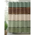 thumbnail image 2 of Farmhouse Rustic Wood Texture Shower Curtain, Sage Green Brown Bathroom Decor Curtains Set with Hooks, Waterproof Fabric Home Accessories， Stall 36 X 72 Inch, 2 of 6