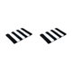 thumbnail image 3 of Toystoory Alfombrilla elegante y duradera para baños: alfombra de baño de poliéster multifuncional antideslizante y fácil de limpiar blanco negro 41 cm * 61 cm 2Conjunto, 3 of 6