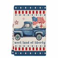 thumbnail image 2 of Independence Day Kitchen Towels Set of 1, Blue Truck Firework Star Blue Red Flag Absorbent Dish Towels for Kitchen, Microfiber Hand Towel, Quick Drying Tea Towel for Cleaning Decorative Dishcloths, 2 of 7