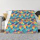 thumbnail image 1 of Fotbe Colorful Fish 1 Manta de Franela con Estampado, Manta Ultrasuave para Cama, Sofá, Auto, Hipoalergénica y Antibolitas-40"x30", 1 of 6