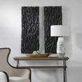 thumbnail image 4 of Uttermost Gathered Teak 49x19" Contemporary Wood Wall Decor in Black, 4 of 7