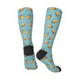 thumbnail image 4 of Daiia Sports Socks Lemon Ice Cream Printed Novelty Crew Socks for Men Women Knee High Socks Cotton Socks Soft & Breathable Support Unisex Socks, 4 of 9