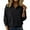 Black, variant on LEBONYARD Women's Trendy Plus Size Half Zipper Lapel Collar Thicken Fleece Solid Color Long Sleeve Casual Loose Warm Fit Comfy Knit Pullover Sweaters