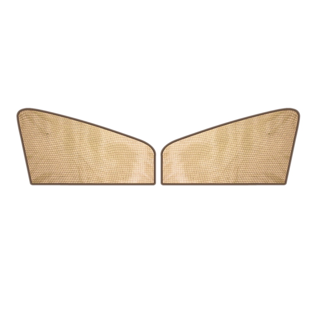 2Pcs Car Window Sun Shade Mesh Fabric Sun Visor Shade Cover Shield UV