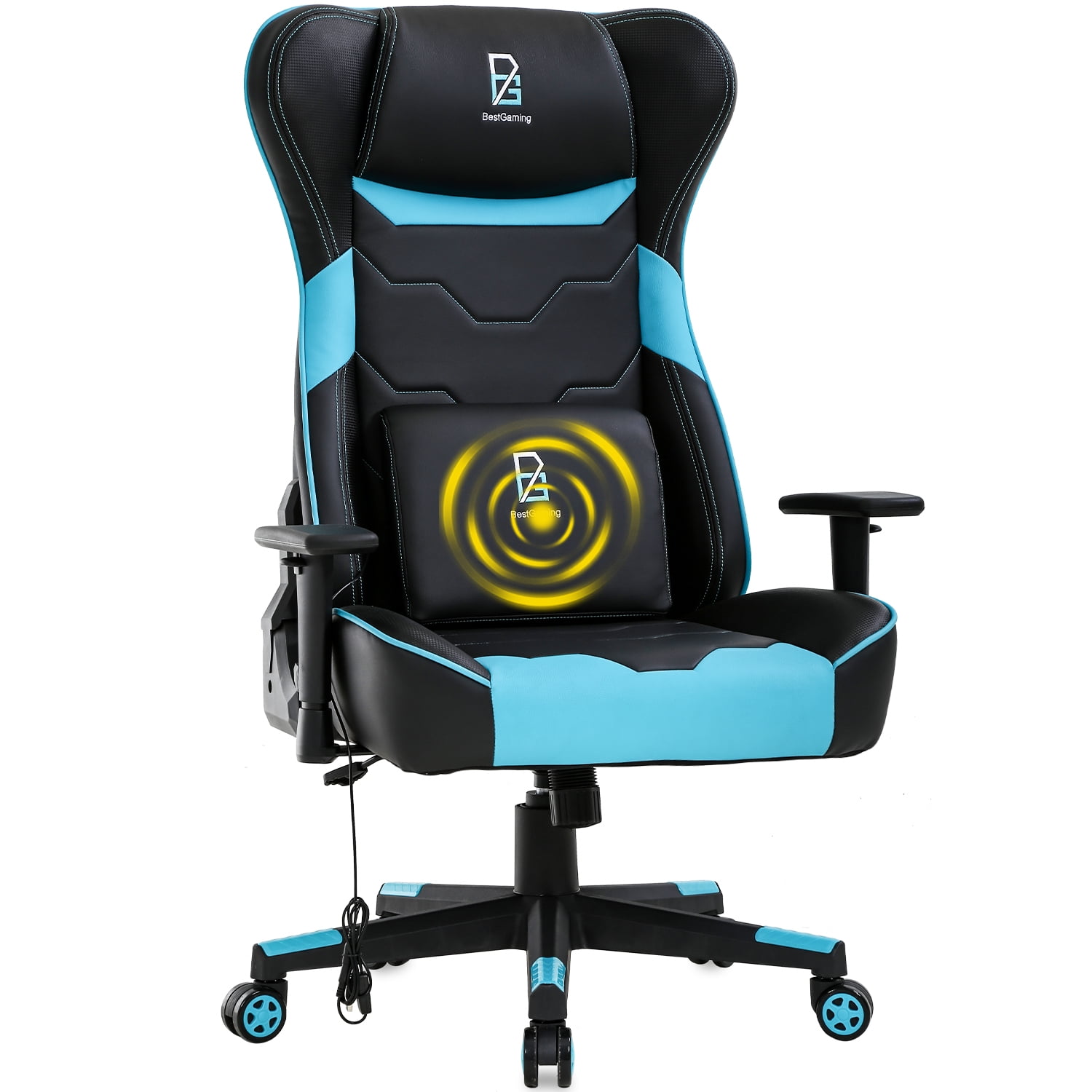 PC Gaming Chair Racing Computer Chair Massage Office Chair ...