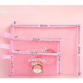 thumbnail image 1 of 3pcs Large Medium Small Mesh File Bag Small Yellow Duck Creative Students A4 Tutorial Bag Classification Zipper Storage Bag Gong Bohan LED, 1 of 2