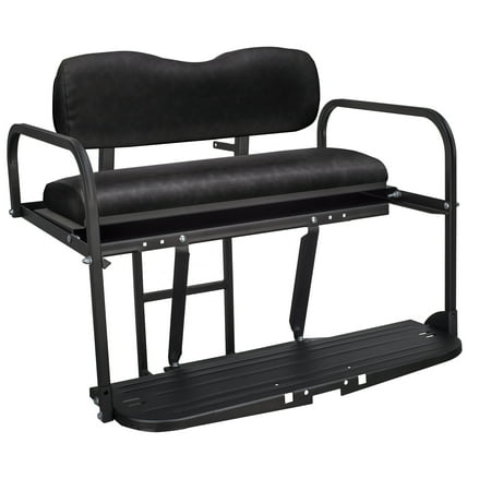Gusto™ Club Car DS Golf Cart Rear Flip Seat Kit for 1982 and Up - Black