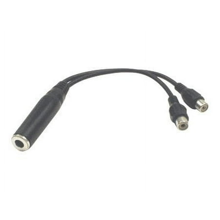 UPC: 0728736015098 | Hosa – YRA-115 – Y Cable – 1/4 in TS Female to Dual RCA Female