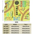 thumbnail image 5 of Softball Blanket - Softball Blankets Softball Gifts for Men Women Plush Softball Blanket for Couch Bed Sofa Home Decor 40"X50", 5 of 6