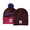 Maroon, variant on Neff Lawrence and Stripe Pom Men's Beanie, 2 Pack