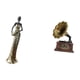 thumbnail image 5 of Figura de escritorio,Artesanía de escritorio con figuras africanas coleccionables,Estatua vintage,Estatua vintage de resina,figura artesanal,Escultura coleccionable,adorno artesanal de resina, 5 of 8