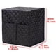 thumbnail image 4 of Inteprter Cubierta de la máquina de café Tela de algodón negro Cafetera Cubierta impermeable contra el polvo con bolsa de almacenamiento Suministros de limpieza para el hogar, 4 of 6