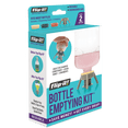 thumbnail image 5 of Flip-It! 2-Pack Ultimate Bottle Emptying Kit – Maximized Use for Shampoos, Lotions, Conditioners & More – 2 Grey Base Caps, 6 Adapters - Pastel Color Edition, 5 of 5
