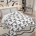 thumbnail image 3 of Feelyou Princess Bow-tie Teen Queen Comforter Set, Love Heart Bedding Comforter Set, 3pcs, 3 of 8