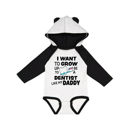 

Inktastic I Want To Grow up To Be a Dentist Like My Daddy Gift Baby Boy or Baby Girl Long Sleeve Bodysuit