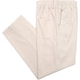 thumbnail image 1 of Pantalones de mezclilla de ajuste holgado con cintura elástica para hombre Beige 38W x 32L Beige 38W x 32L Xishao ropa, 1 of 1